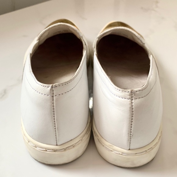 Gabriella White Leather with Gold Tips - Picture 5 of 6